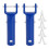 2 Pcs Pool Vacuum Head Handle With 4 Pcs Butterfly V-Clips And Pins 1