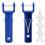 2 Pcs Pool Vacuum Head Handle With 4 Pcs Butterfly V-Clips And Pins 3