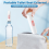 Draagbare bidet, reisbidet, oplaadbare draagbare bidet, roze 7