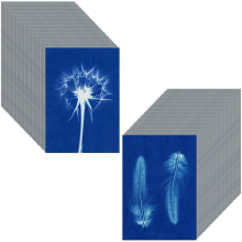 60 ark Sun Print-papper Cyanotypipapperskit, A6 Sun Art-papper