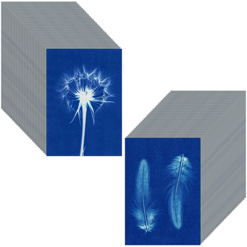 60 ark Sun Print-papper Cyanotypipapperskit, A6 Sun Art-papper