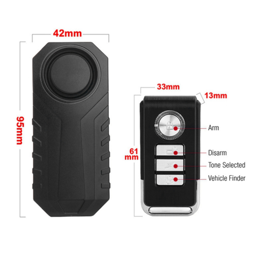 USB-laddningscykelvibrationslarm Anti-förlorad säkerhetssensor 2