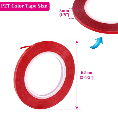 6 Rolls 1/8 Whiteboard Tape Thin White Board Tape 108 Feet Per Roll 1