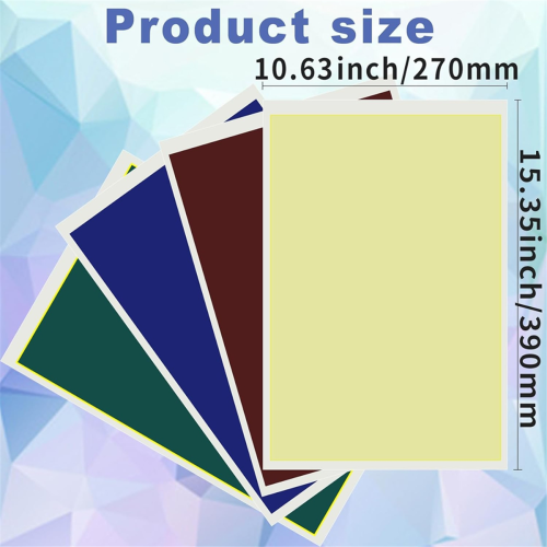 4 kpl Coloful-laserkaiverruspaperia 39x27CM 1