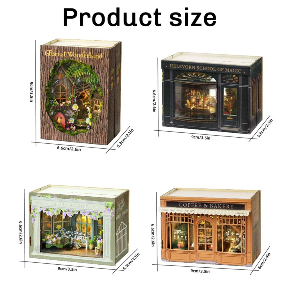 YANGUN Kit de Coin de Livre à Faire Soi-Même, Puzzle 3D Serre-Livres en