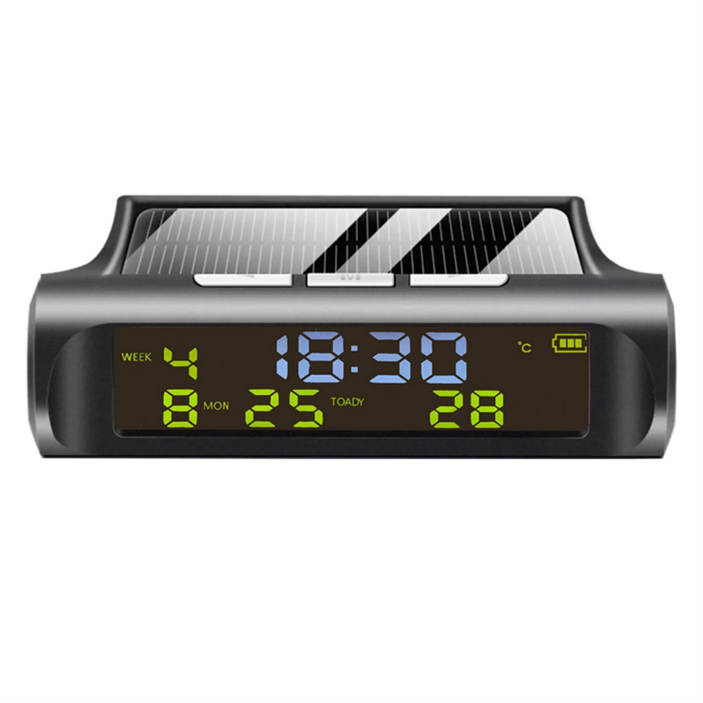Solar Car Clock Automatic Solar Clock with Week Month-image-OPC-PHZ9SWT-NEW