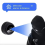 Caméra de surveillance sans fil A9 Mini, surveillance de sécurité WiFi 1080p, 2