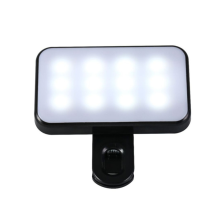 Luz de relleno portátil para selfies, mini luz, 3 modos de brillo ajustable