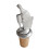 (Add a Gift Pouch) Birthday Celebration Bubbly Pewter Bottle Stopper 3