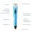 Electronic 3D Printing Pen with 36M PLA Consumables High-Temperature 4