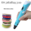 Electronic 3D Printing Pen with 36M PLA Consumables High-Temperature 2