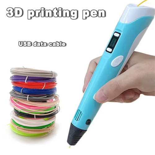 Electronic 3D Printing Pen with 36M PLA Consumables High-Temperature 1