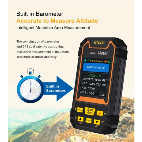 S4 Farbbildschirm GPS Land Meter Vermessungsmaschine Professional 2