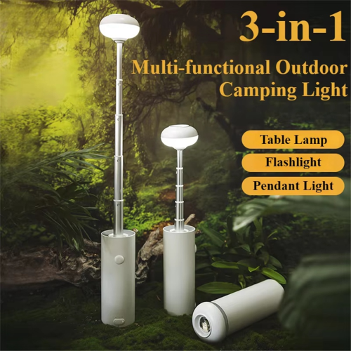 Multifunktionale Campinglampe, 5000 mAh, Teleskop-Campinglaterne, B 1