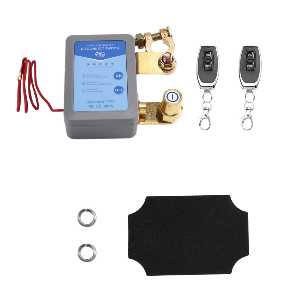 12V/24V 240A Smart Car Battery Disconnect Switch, Power Off Switch-image-OPC-PHZ9VYS-NEW