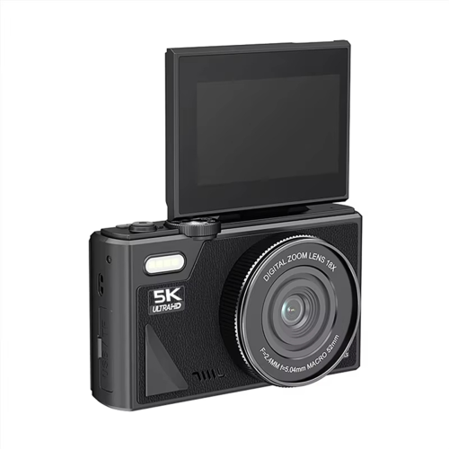 Digital Photography Camera 5K 18X Digital Zoom Black