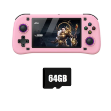 G28 Retro Handheld Videogameconsole 64GB 4,3 Inch HD Scherm Roze
