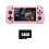 Console de videogame portátil retrô G28, 64 GB, tela HD de 4,3 polegadas, rosa. 1