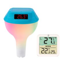 Zonne-energie zwembadthermometer met LED-display C