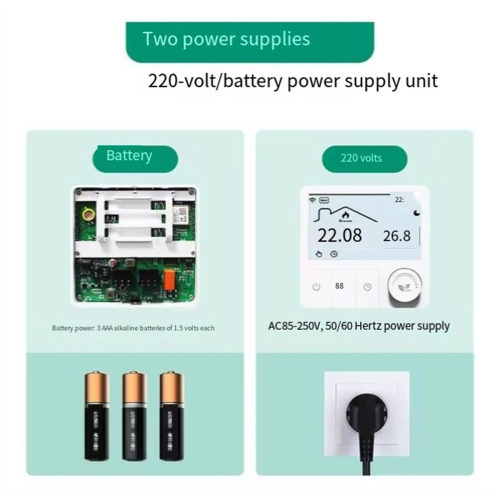 Tuya Smart Wifi-termostat för gaspanna fungerar batteridriven 1