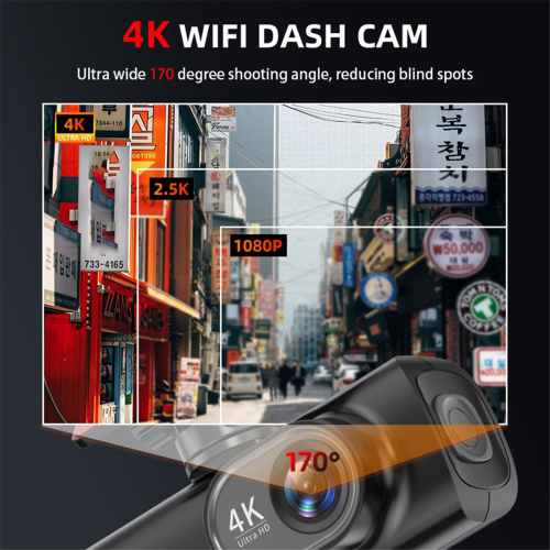 4K-WLAN-Dashcam, Mini-Auto-DVR mit Dual-Objektiv (vorne und hinten) 2