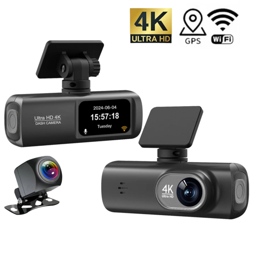 4K-WLAN-Dashcam, Mini-Auto-DVR mit Dual-Objektiv (vorne und hinten) 1