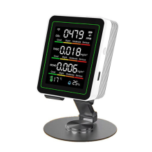 5-in-1 Luchtkwaliteitsdetector Multifunctioneel Automatisch Display Wit