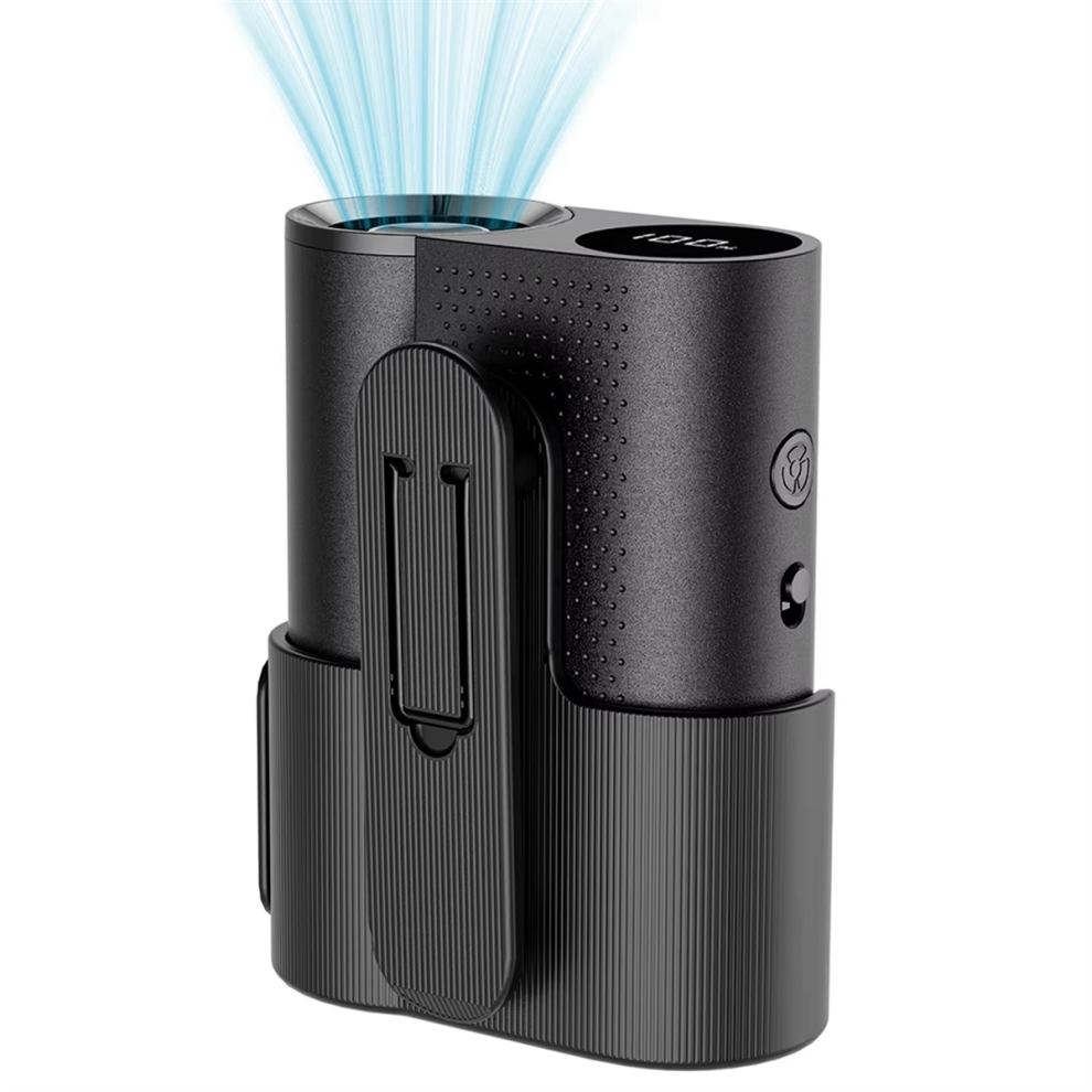 Outdoor Portable Waist-Hanging Fan Mini Fan with 100-Speeds A-image-OPC-PHZ9XNM-NEW