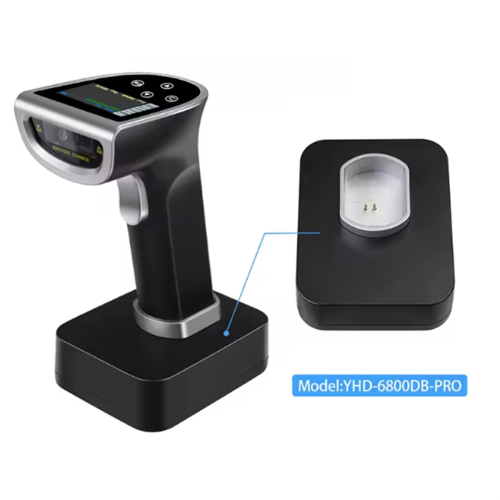 Leitor de código de barras sem fio Bluetooth de alto desempenho com suporte para detecção automática. 2