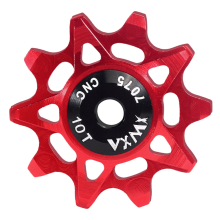 Galet de dérailleur 10T rouge