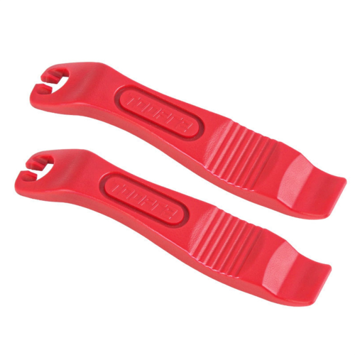 2 leve per pneumatici per bici rosse