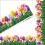 1 rol tulp bloemenrand 65,6ft bloemenbulletinrand 2