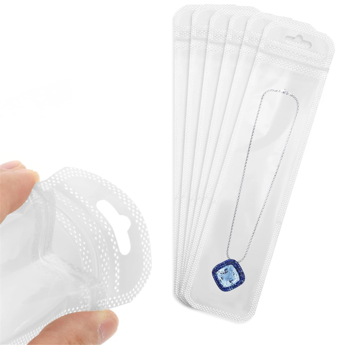Pacote com 100 Sacos Transparentes para Embalagem de Canetas com Contas 2