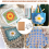 Kit com 104 peças para macramê, placa de 30x40 cm (12x16 polegadas) e pinos. 5