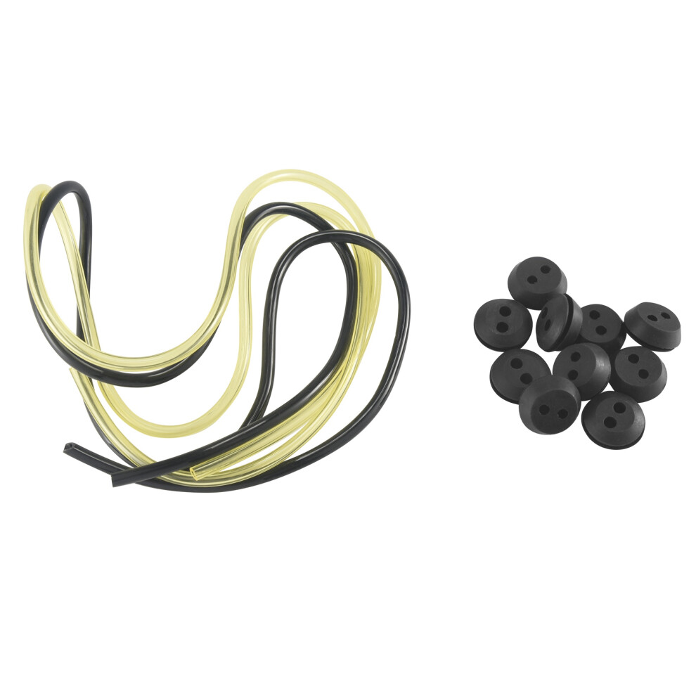 10 Pcs 2 Holes Fuel Tank Grommet Rubber With Fuel Line Pipe 4851967879965