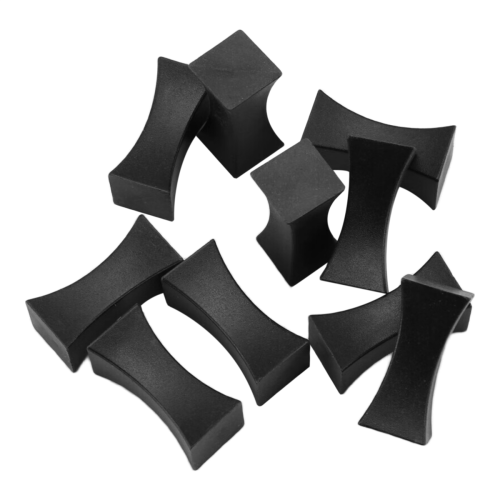 10 Stück Essstäbchenhalter, Kleine Essstäbchenständer, Gabelhalter – Set, Schwarz 1