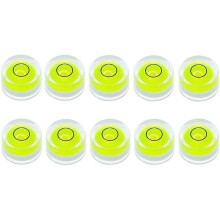 10 peças de nível de bolha mini para nivelamento de tripé de telescópio 10x6 mm