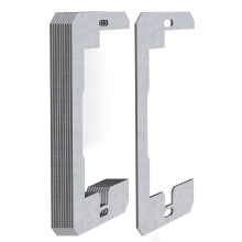Conjunto de 10 espaçadores de placa de parede - Placas niveladoras de metal com encaixe perfeito