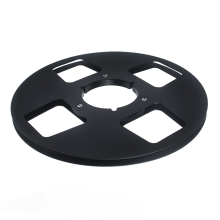 10 inch lege tape-spoel met 4 gaten en aluminium lege schijfopening, zwart