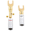 10 conectores banana tipo Y/U para cable de audio de altavoz 5