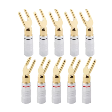 10 stuks Y/U-type bananenstekkers voor luidspreker-audiokabels