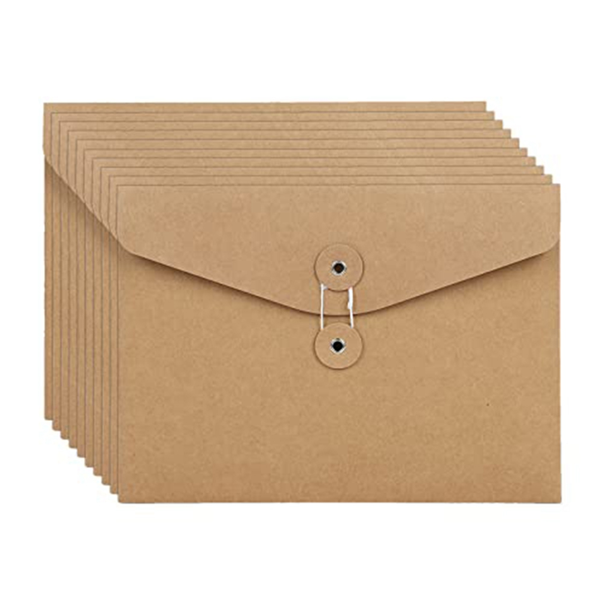 Lot De 18 Enveloppes Kraft Manille 9x12" – Marron, Pour Classement Et Expédition