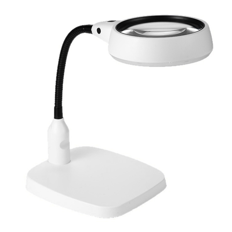 Bez Marki 10X Hd Desktop Magnifying Glass Illuminated Backlit Eu