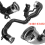 Manchon d'échangeur d'air turbo 14460-HX40D avec support pour 5