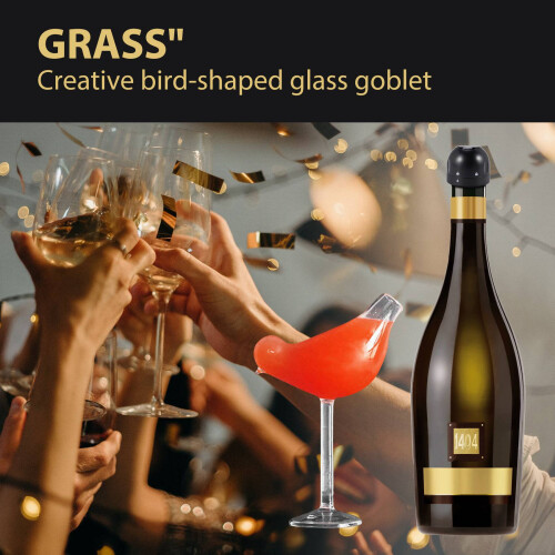 150 ml Cocktailglas in Vogelform, molekular geräuchert 2
