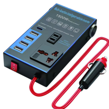 1500-W-Kfz-Wechselrichter 12 V/24 V auf 220 V, USB-Ladefunktion für Mobiltelefone