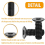 16er Pack M4 T-Nut metrische Kamm-Schrauben-Ersatzsets 5