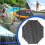 Trampoline Top Shade Cover, Buitenzonweringnet, 14FT 8 Palen 5