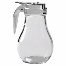 Syrup Dispenser, No Drip Glass Syrup Bottle for Maple Syrup