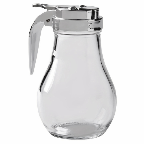 Syrup Dispenser, No Drip Glass Syrup Bottle for Maple Syrup